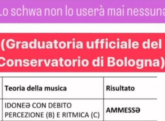 Il conservatorio di Bologna usa lo schwa