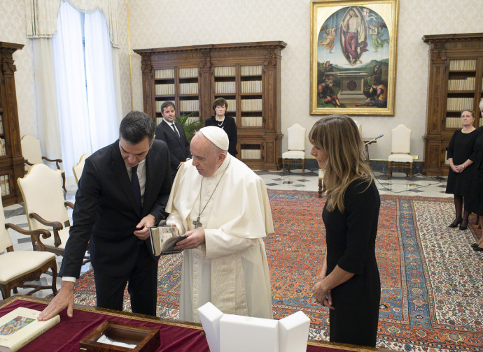Il premier spagnolo Pedro Sanchez in Vaticano da Papa Francesco
