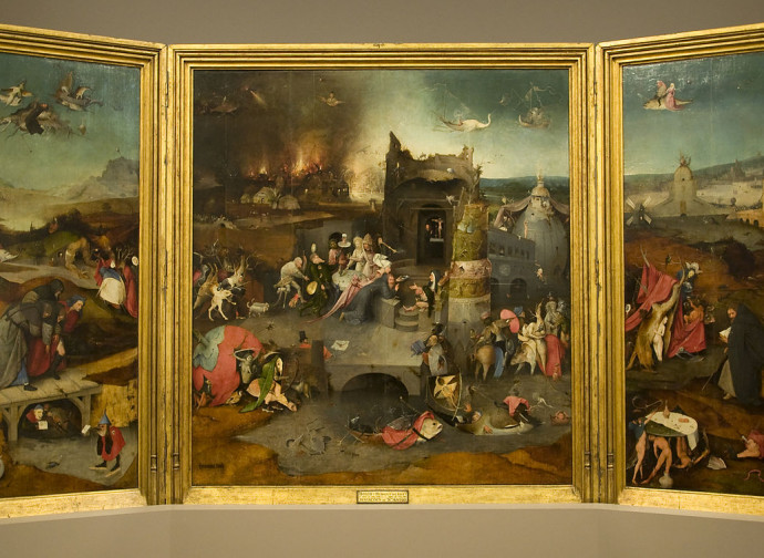 Trittico tentazioni di sant'Antonio_Bosch