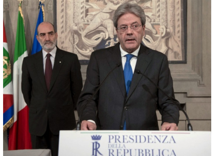 Il premier Gentiloni