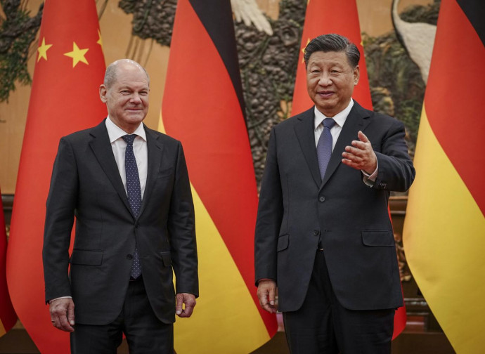 Olaf Scholz e Xi Jinping_4 nov 2022