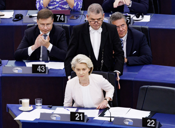 Ursula von der Leyen, 18 luglio 2024 (LaPresse)