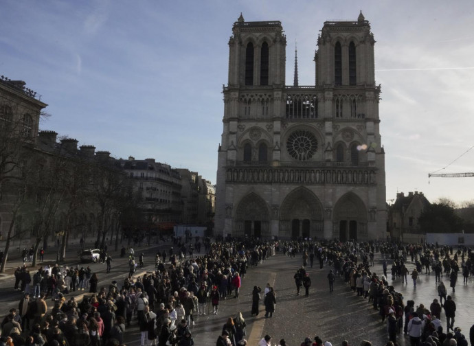 Cattedrale di Notre-Dame di Parigi, 20-12-2024 (Ap-LaPresse)