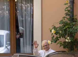 Papa Leone in visita privata all'Augustinianum