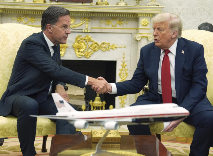 Mark Rutte e Donald Trump, 14 luglio 2025 (Ap via LaPresse) Mark Rutte e Donald Trump, 14 luglio 2025 (Ap via LaPresse)