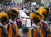 Il Papa al giuramento delle Guardie Svizzere dopo 57 anni