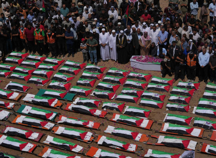 Funerali a Gaza City, 4 agosto 2026 (Ap via LaPresse)