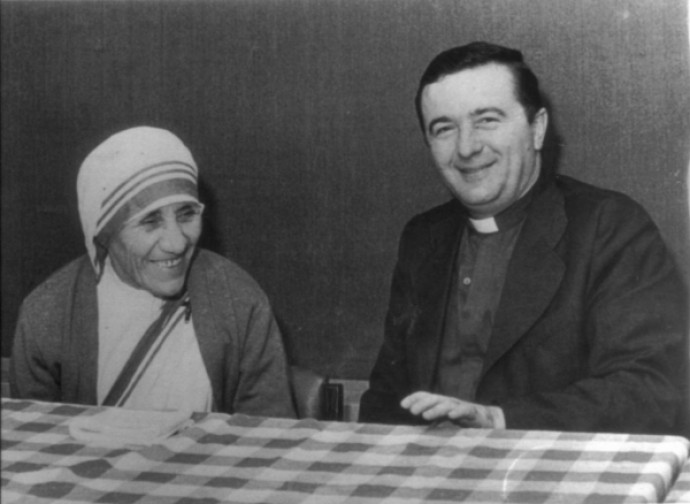 Padre Gheddo con Madre Teresa Padre Gheddo con Madre Teresa