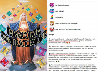 Bologna la rozza: offendono la Madonna e nessuno si indigna