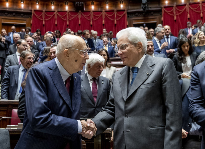 2018, cerimonia 100 anni aula Montecitorio (foto Uf. Stampa Quirinale) 2018, cerimonia 100 anni aula Montecitorio (foto Uf. Stampa Quirinale)