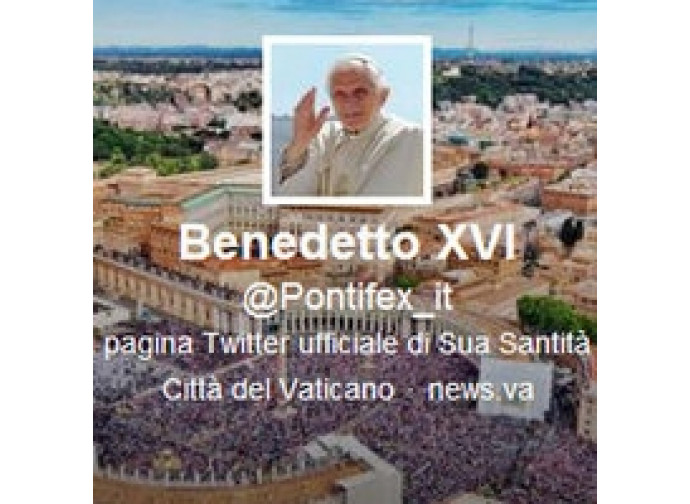 Benedetto XVi su Twitter Benedetto XVi su Twitter