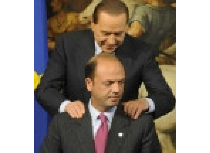 Berlusconi e Alfano Berlusconi e Alfano
