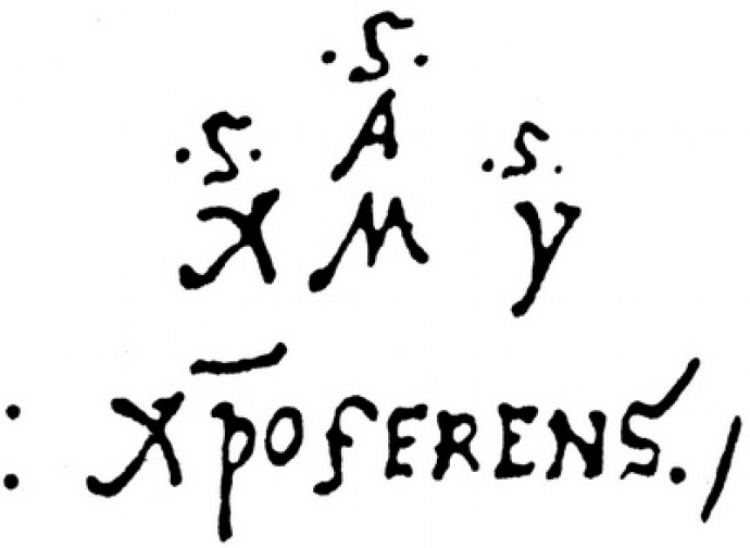 La firma di Colombo La firma di Colombo