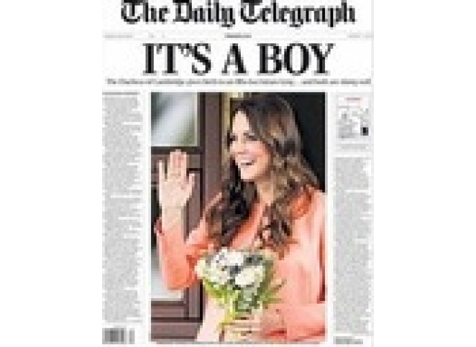 Il Daily Telegraph del 23 luglio Il Daily Telegraph del 23 luglio