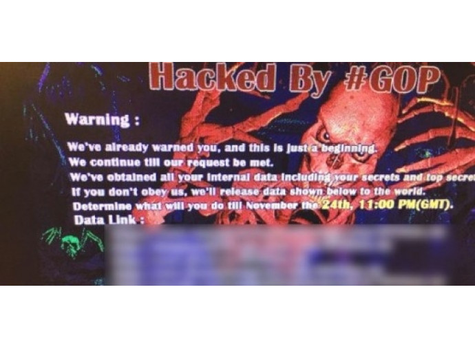 Un immagine dell'attacco informatico alla Sony Un immagine dell'attacco informatico alla Sony