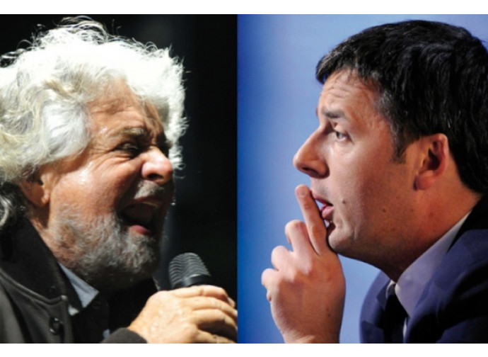 Grillo contro Renzi Grillo contro Renzi