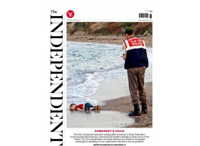 La copertina dell'Independent La copertina dell'Independent