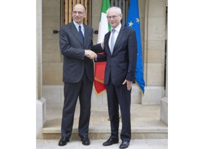 Enrico Letta e Van Rompuy Enrico Letta e Van Rompuy