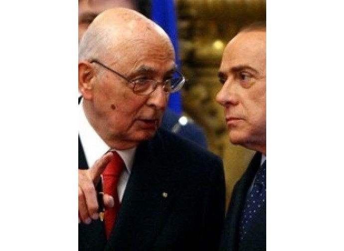 Giorgio Napolitano e Silvio Berlusconi