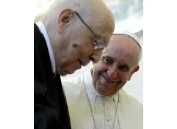Giorgio Napolitano e Papa Francesco Giorgio Napolitano e Papa Francesco