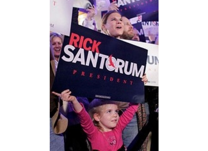 La campgana elettorale di Rick Santorum La campgana elettorale di Rick Santorum