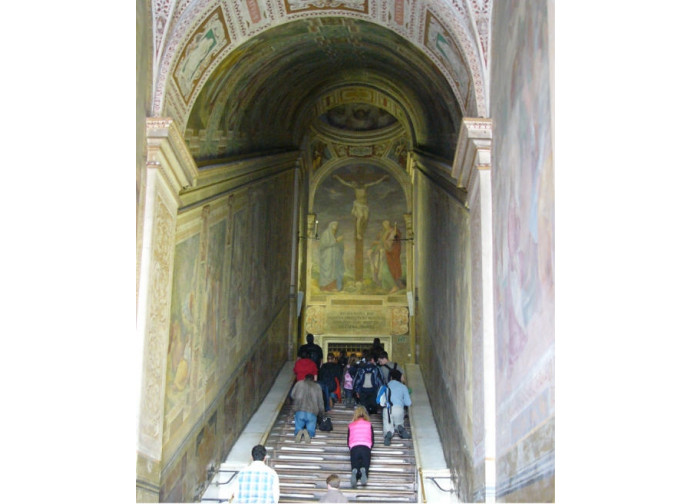Pellegrini sulla Scala Santa Pellegrini sulla Scala Santa