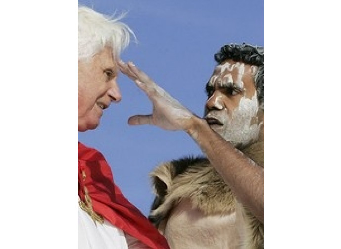 Il papa e gli aborigeni australiani Il papa e gli aborigeni australiani