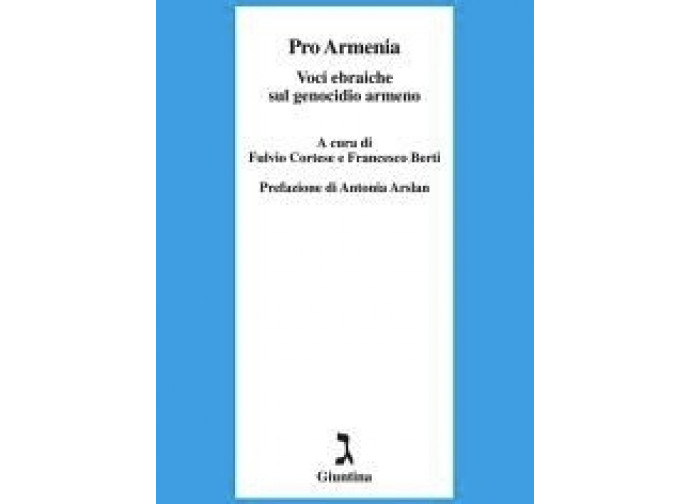 La copertina del libro Pro Armenia. Voci ebraiche sul genocidio armeno La copertina del libro Pro Armenia. Voci ebraiche sul genocidio armeno