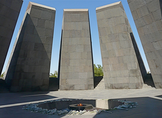 Il memoriale del genocidio armeno, a Erevan Il memoriale del genocidio armeno, a Erevan