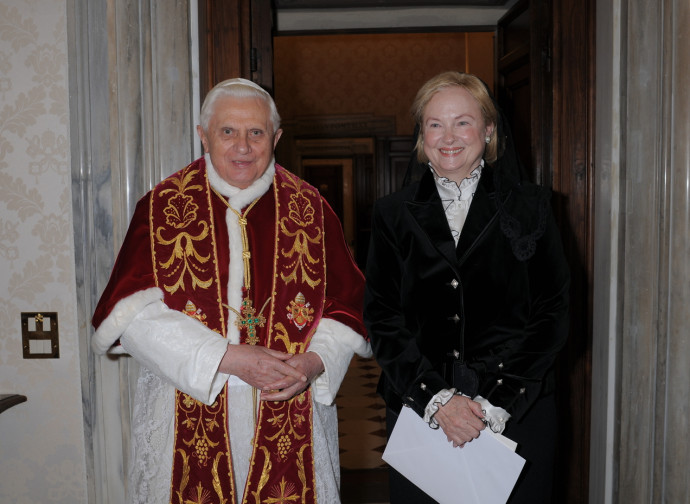Mary Ann Glendon con Benedetto XVI Mary Ann Glendon con Benedetto XVI