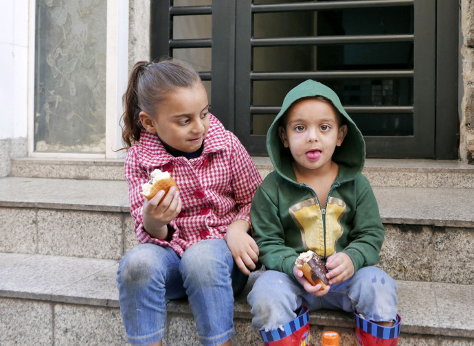 Bambini siriani mendicanti (foto Elisa Gestri)