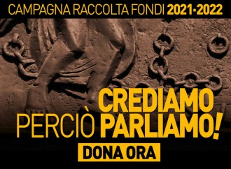 "Crediamo perciò parliamo!". Al via la Campagna raccolta fondi