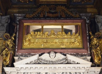 La tavola dell’Ultima Cena nella Basilica Lateranense