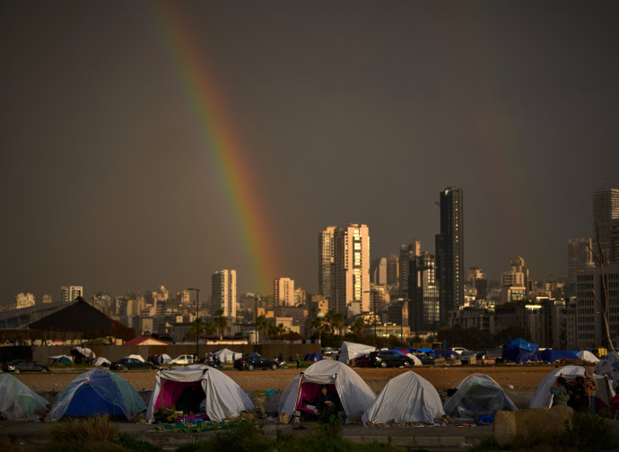 Sfollati a Beirut (AP)