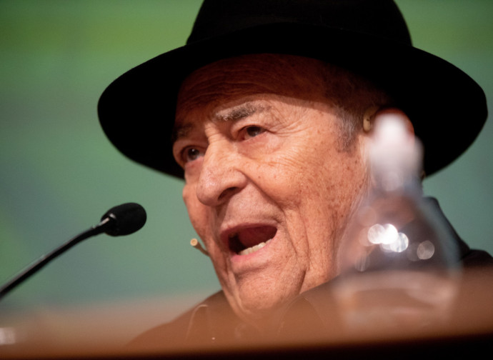 Bernardo Bertolucci, in una delle sue ultime apparizioni in pubblico