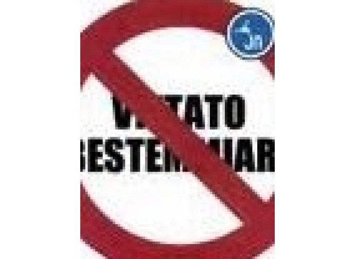 "Vietato bestemmiare" "Vietato bestemmiare"