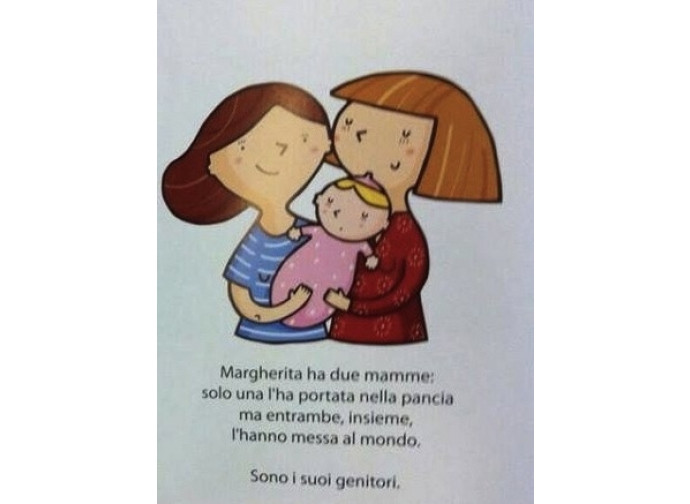 Un libro di introduzione all'educazione gender diffuso nelle scuole