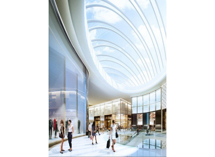Il rendering del nuovo mega centro commerciale di Segrate