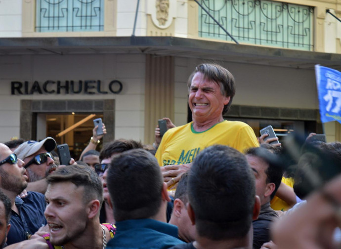 Bolsonaro pugnalato Bolsonaro pugnalato