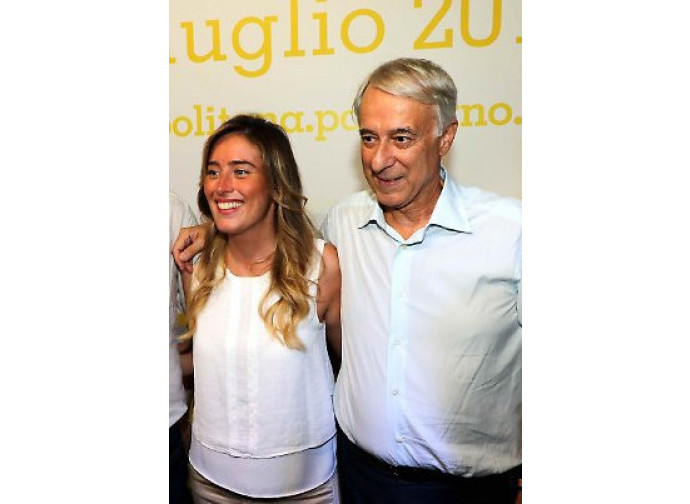 Maria Elena Boschi e Giuliano Pisapia Maria Elena Boschi e Giuliano Pisapia