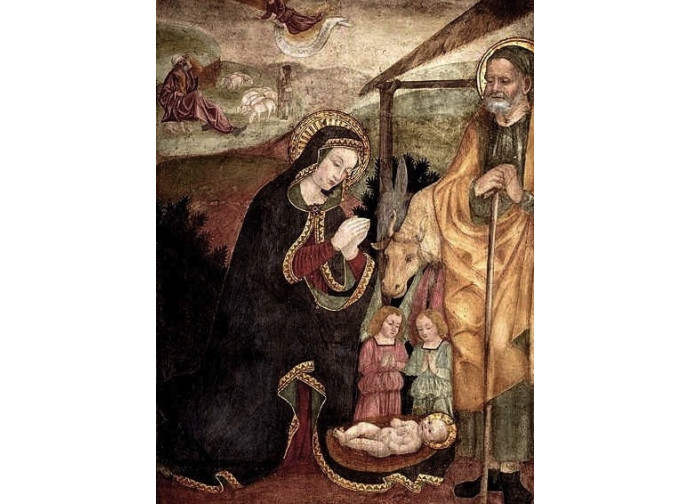 La Madonna col Bambino in gloria, nella chiesa di Santa Maria a Brescia La Madonna col Bambino in gloria, nella chiesa di Santa Maria a Brescia