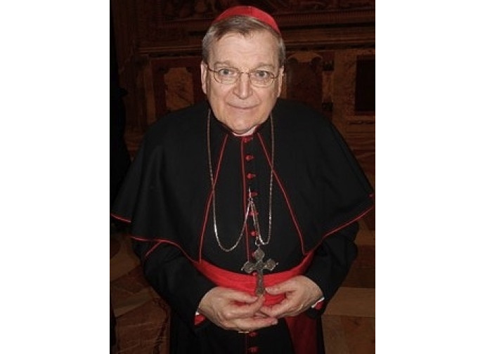 Il cardinale Raymon Burke, statunitense, 