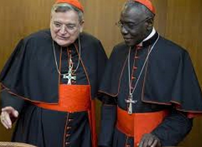 I cardinali Burke e Sarah I cardinali Burke e Sarah