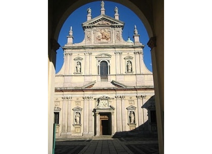La facciata della Certosa di Garegnano