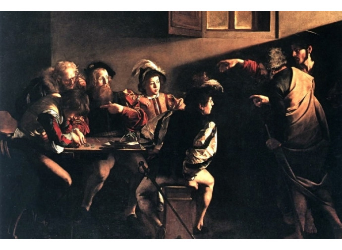La "Vocazione di san Matteo" del Caravaggio La "Vocazione di san Matteo" del Caravaggio