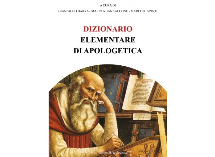 La copertina del Dizionario elementare di apologetica