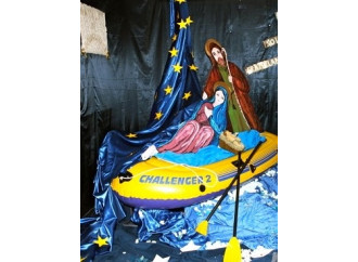 Ma quanto è trendy il presepe sul gommone