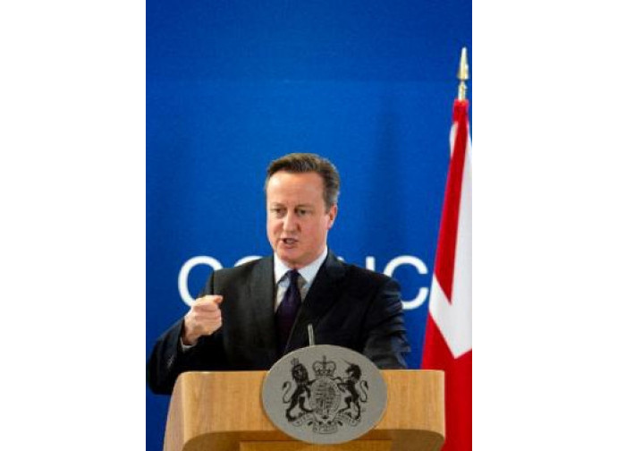 David Cameron al Consiglio d'Europa David Cameron al Consiglio d'Europa