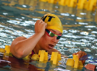 Carlotta, la forza di volontà in vasca