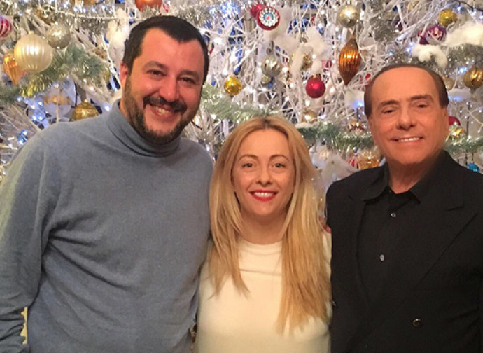 Salvini, Meloni e Berlusconi